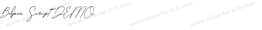 Belymon Script DEMO字体转换